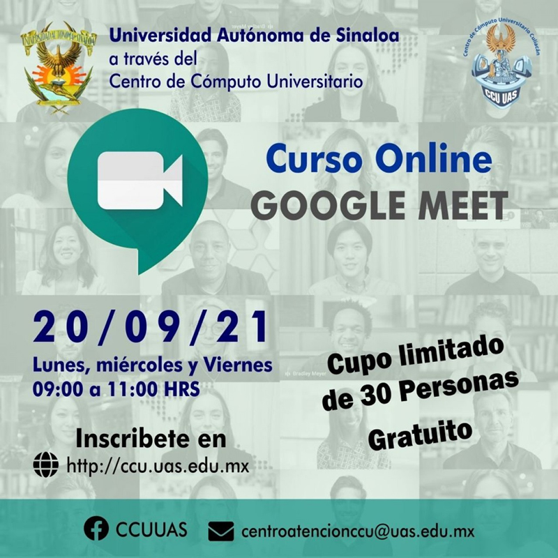 Curso online Google Meet CCU 2021