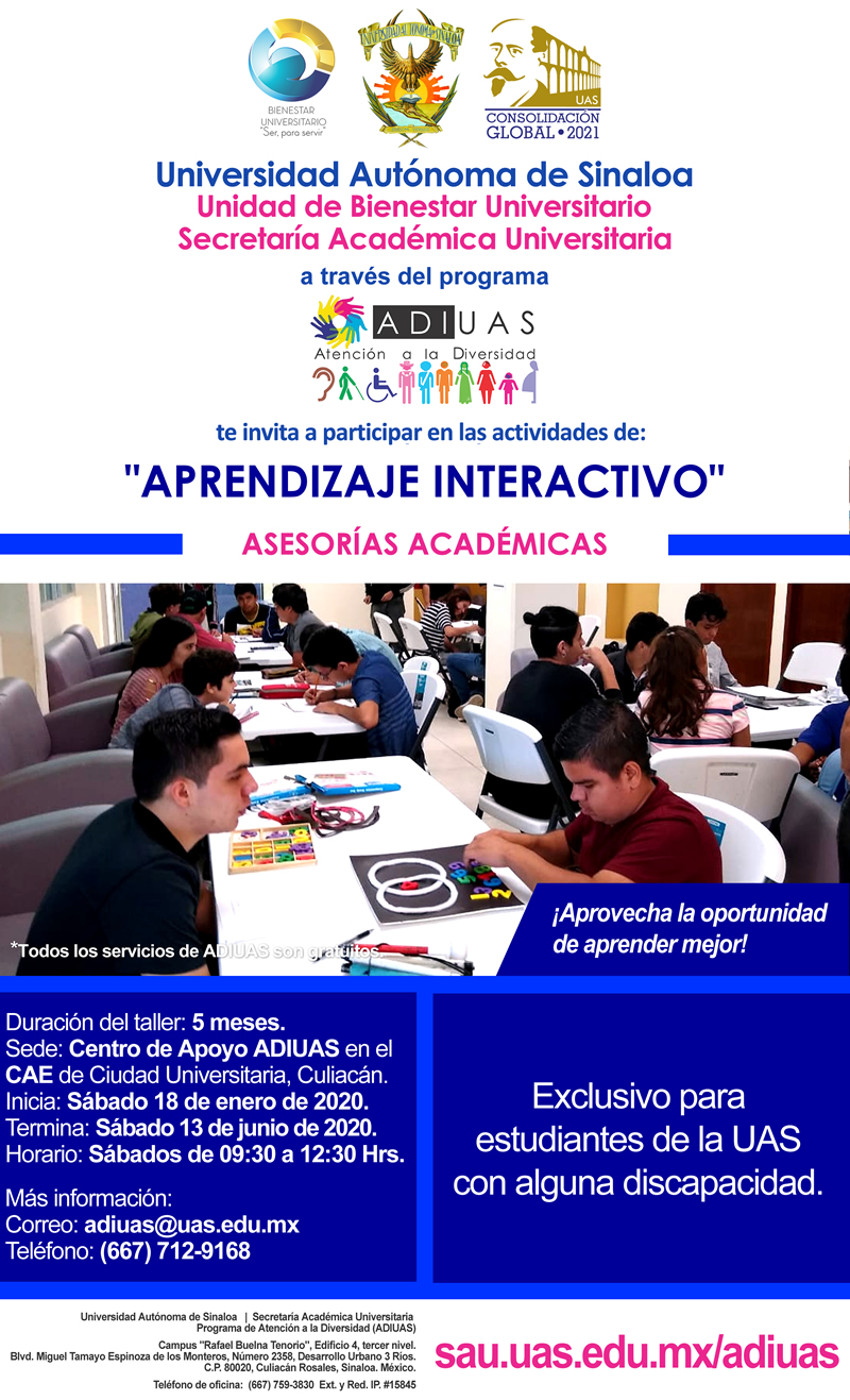 Curso ADIUAS Aprendizaje Interactivo (2020 - I) Asesorías Académicas