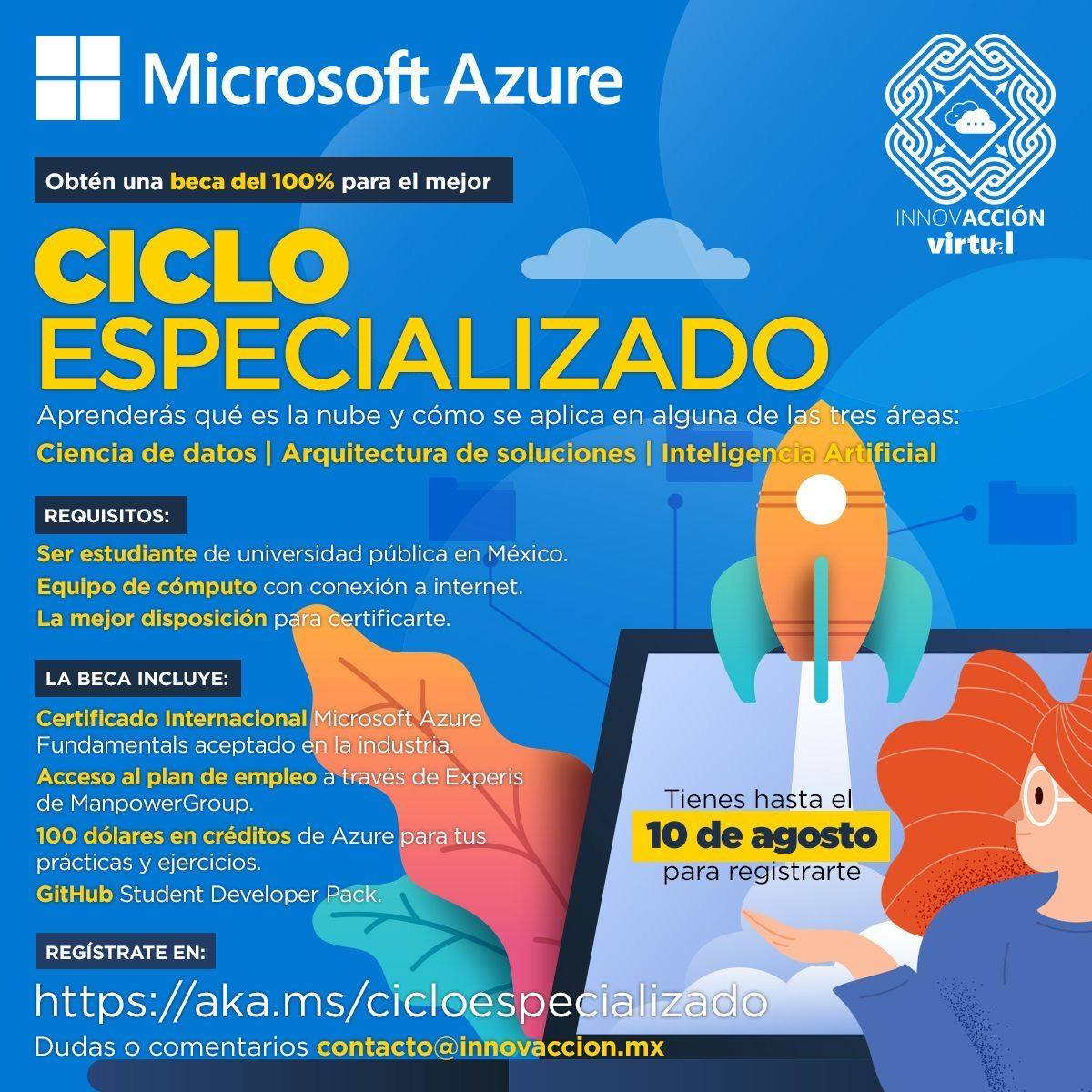Microsoft Azure: Ciclo especializado (Exclusivo Estudiantes UAS)