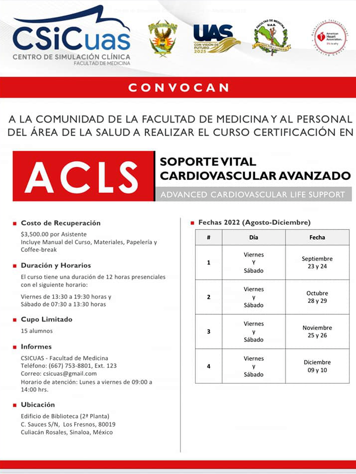 Curso Certificación En ACLS (Advanced Cardiovascular Life Support ...