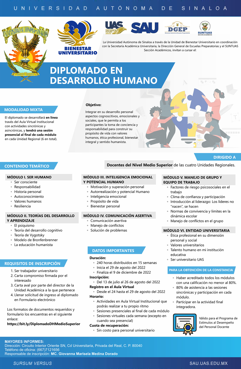 Diplomado en Desarrollo Humano para Docentes del Nivel Medio Superior 2022-2023-1