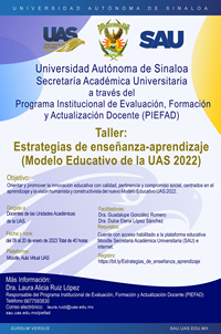 Taller: Estrategias de enseñanza-aprendizaje (Modelo Educativo de la UAS 2022) 2022-2023-2