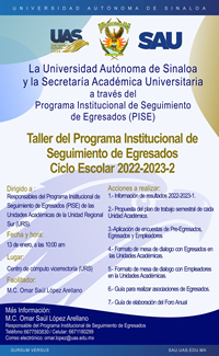 Taller del Programa Institucional de Seguimiento de Egresados, Unidad Regional Sur, Ciclo Escolar 2022-2023-2